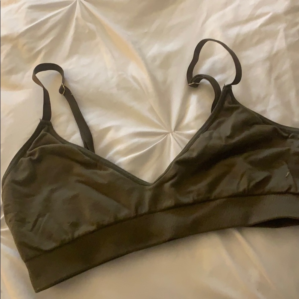 Commando olive green sports bra M/L